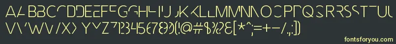 More about MnmlFnt Font MnmlFnt Font – Yellow Fonts on Black Background