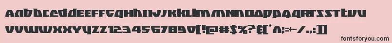 Blackbishopcond Font – Black Fonts on Pink Background