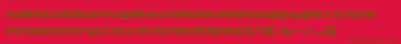 Blackbishopcond Font – Brown Fonts on Red Background