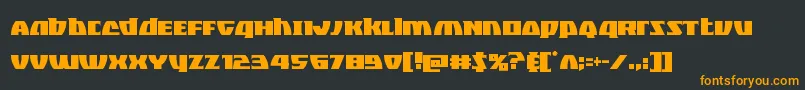 Blackbishopcond Font – Orange Fonts on Black Background