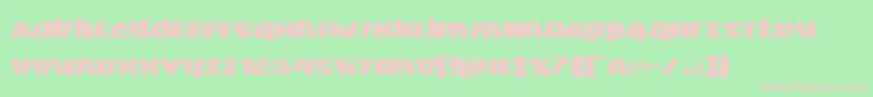 Blackbishopcond Font – Pink Fonts on Green Background