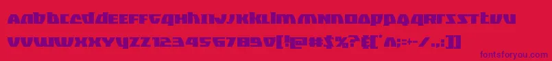 Blackbishopcond Font – Purple Fonts on Red Background