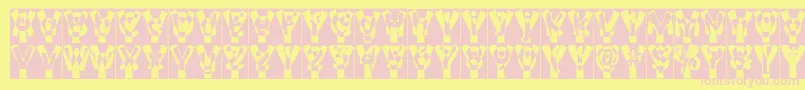 Why Font – Pink Fonts on Yellow Background