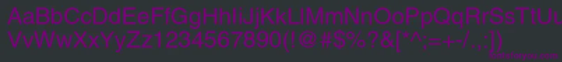 Шрифт Helgac – фиолетовые шрифты на чёрном фоне