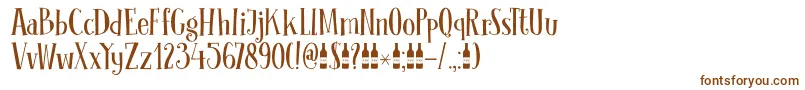 DkClochard Font – Brown Fonts on White Background