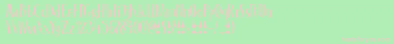 DkClochard Font – Pink Fonts on Green Background