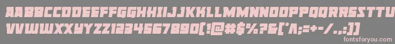 Libertylegionsemital Font – Pink Fonts on Gray Background