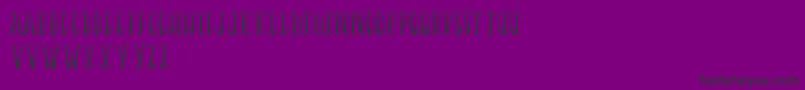 SeasonalTrees Font – Black Fonts on Purple Background