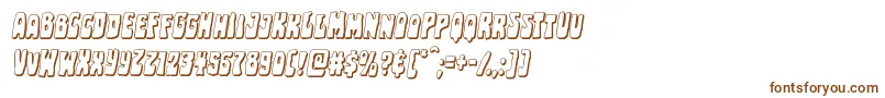 Pocketmonstershadowital Font – Brown Fonts on White Background