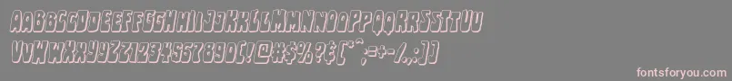Pocketmonstershadowital Font – Pink Fonts on Gray Background