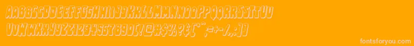 Pocketmonstershadowital Font – Pink Fonts on Orange Background