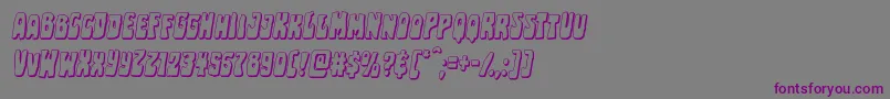 Pocketmonstershadowital Font – Purple Fonts on Gray Background