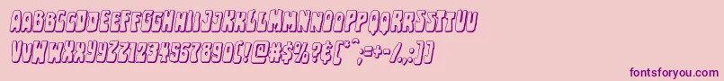 Pocketmonstershadowital Font – Purple Fonts on Pink Background