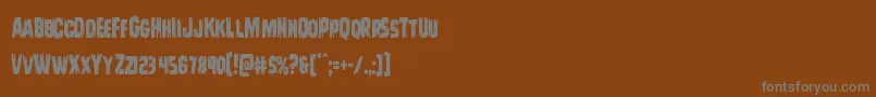 Шрифт Leatherfacecond – серые шрифты на коричневом фоне