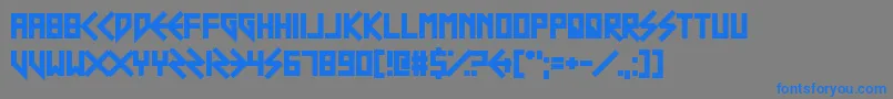 ScouserSte Font – Blue Fonts on Gray Background