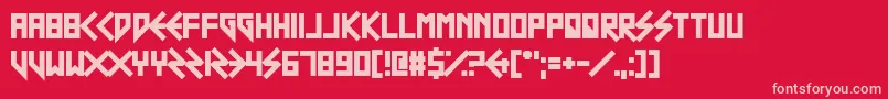 ScouserSte Font – Pink Fonts on Red Background