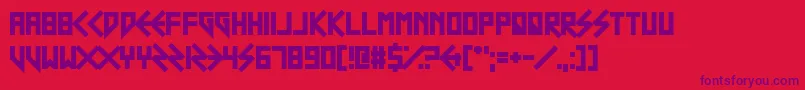 ScouserSte Font – Purple Fonts on Red Background