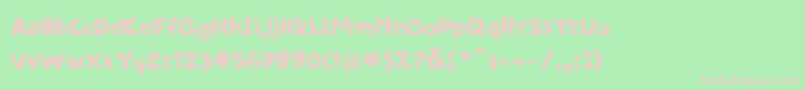 PfamateurFlatsolid Font – Pink Fonts on Green Background