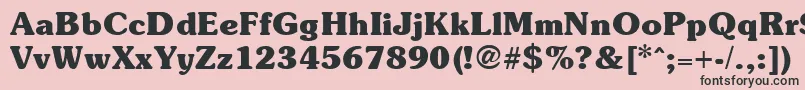 SoutaneblackRegular Font – Black Fonts on Pink Background