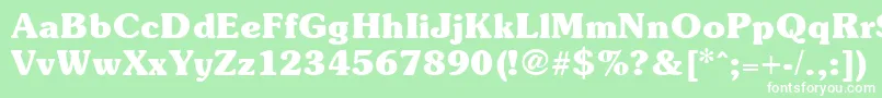 SoutaneblackRegular Font – White Fonts on Green Background