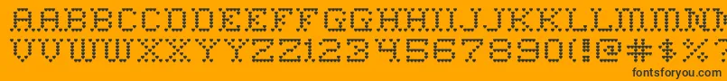 HeartSweetHeart Font – Black Fonts on Orange Background