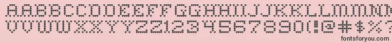 HeartSweetHeart Font – Black Fonts on Pink Background