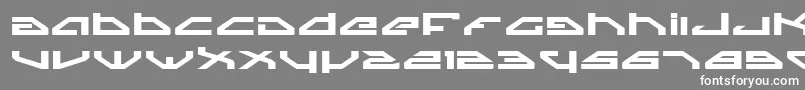 フォントSpyv3be – 灰色の背景に白い文字