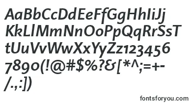  LinotypeProjektBoldItalic font