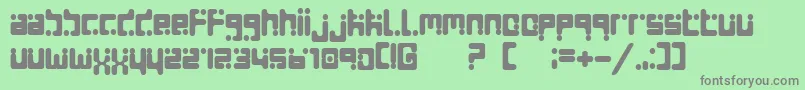 Czcionka Seeds ffy – szare czcionki na zielonym tle