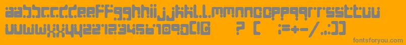 Seeds ffy Font – Gray Fonts on Orange Background
