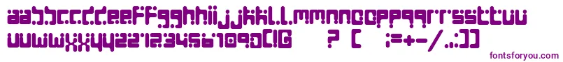 Seeds ffy Font – Purple Fonts on White Background