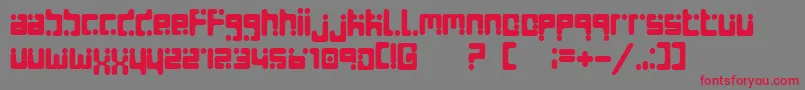 Seeds ffy Font – Red Fonts on Gray Background