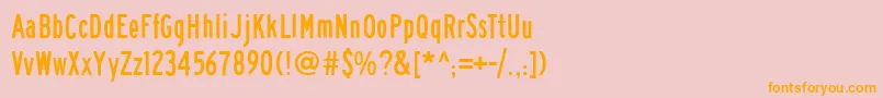 Roadgeek2005SeriesB Font – Orange Fonts on Pink Background