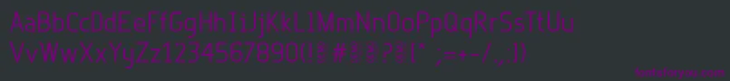 Шрифт RotorDemo – фиолетовые шрифты на чёрном фоне