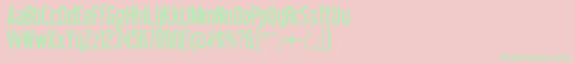 LibelsuitRegular Font – Green Fonts on Pink Background