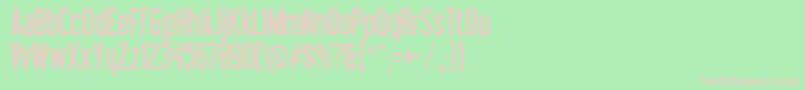 LibelsuitRegular Font – Pink Fonts on Green Background