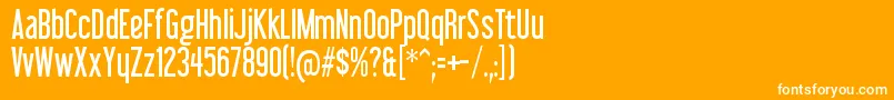 LibelsuitRegular Font – White Fonts on Orange Background