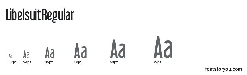 LibelsuitRegular Font Sizes