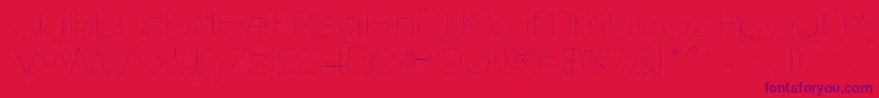 MonofredUltralight Font – Purple Fonts on Red Background