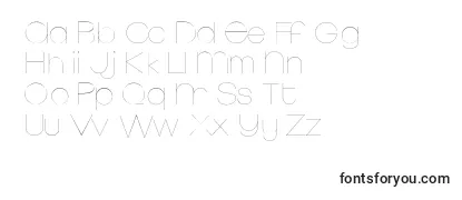 MonofredUltralight-fontti