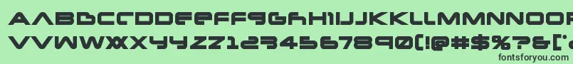 Шрифт Newmarsbold – чёрные шрифты на зелёном фоне