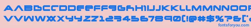 Newmarsboldフォントについての詳細 フォントNewmarsbold – ピンクの背景に青い文字