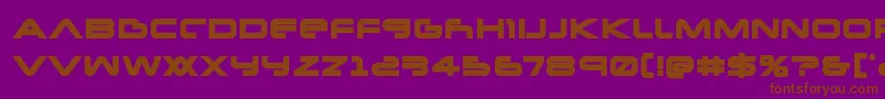 Newmarsbold Font – Brown Fonts on Purple Background