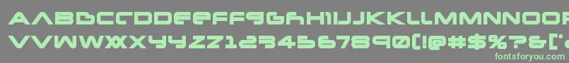 Newmarsbold-Schriftart – Grüne Schriften auf grauem Hintergrund