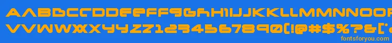 fuente Newmarsbold – Fuentes Naranjas Sobre Fondo Azul