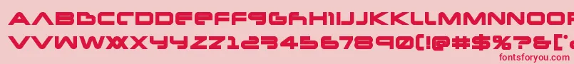 Newmarsbold Font – Red Fonts on Pink Background