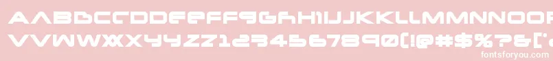 Шрифт Newmarsbold – белые шрифты на розовом фоне