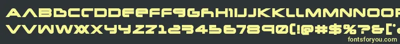 Newmarsbold Font – Yellow Fonts on Black Background
