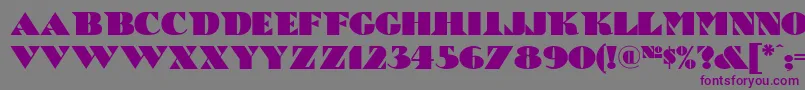 Bric Font – Purple Fonts on Gray Background