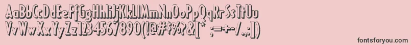 Ricks Font – Black Fonts on Pink Background